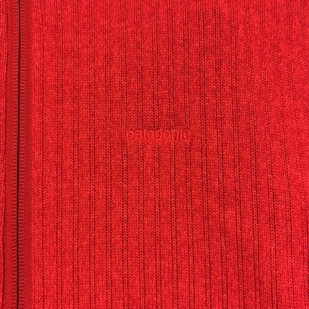 Patagonia Cables Better Sweater Full Zip Up Jacket Pink Ribbed Knit - Picture 3 of 6